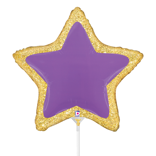 10 Miniballonnen Luchtgevuld - Star Patch (Onverpakt)