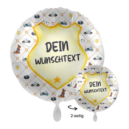 1 Ballon mit Text - Police Academy
