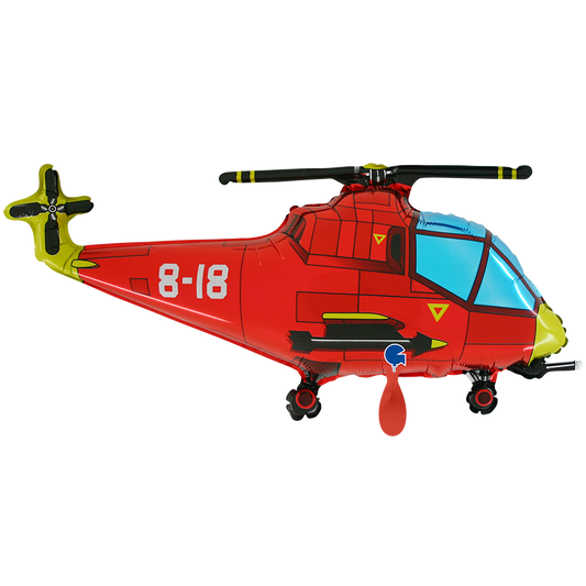 1 Ballon XXL - Helikopter Rood