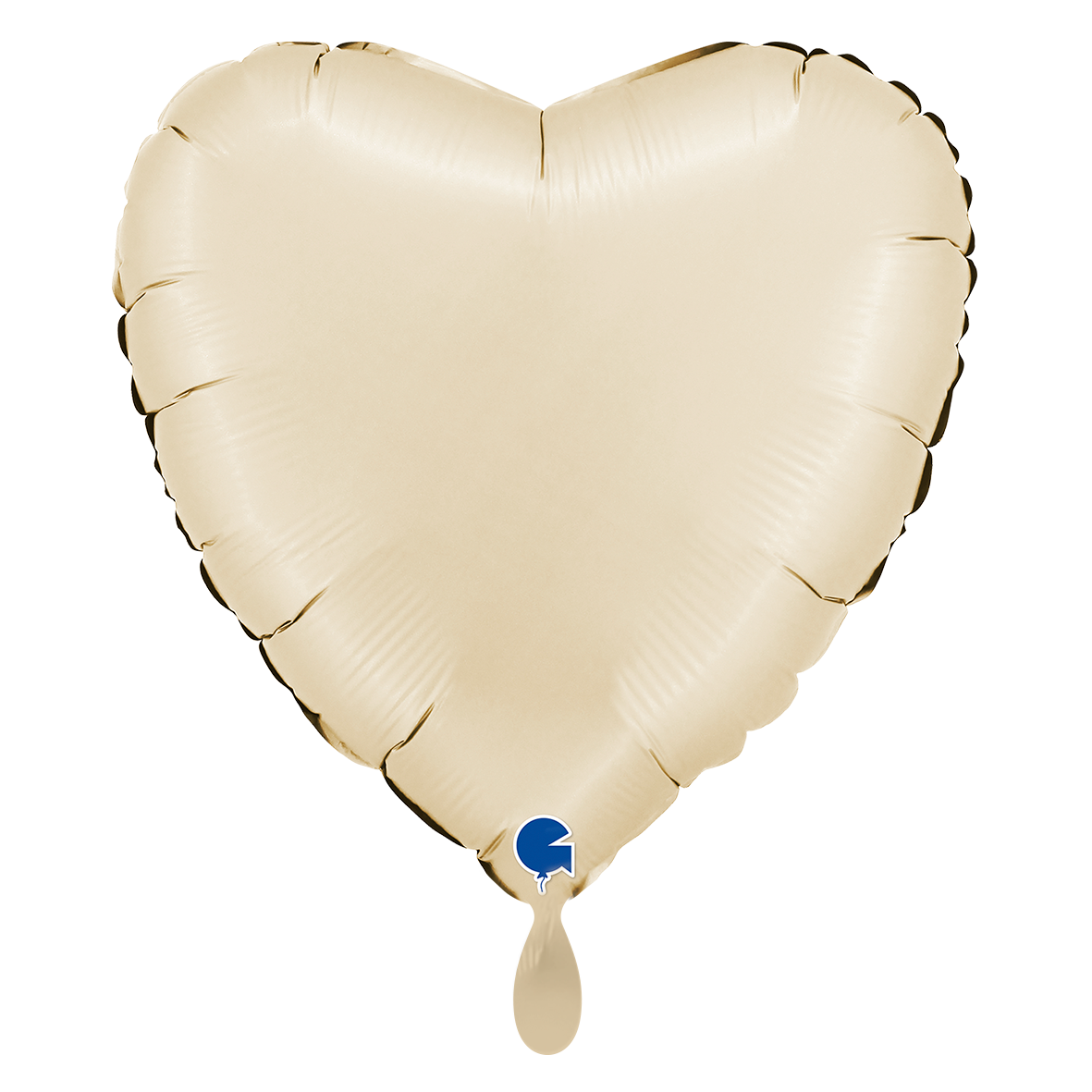 1 Ballon XL - Cœur - Crème Satin
