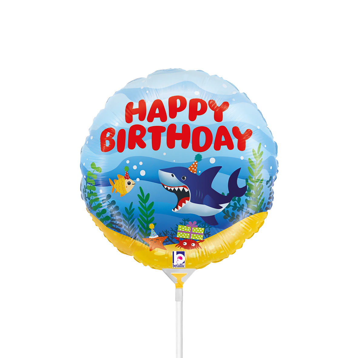 10 Mini-ballons gonflés à l'air – Fête d'anniversaire Océan (Non emballé)