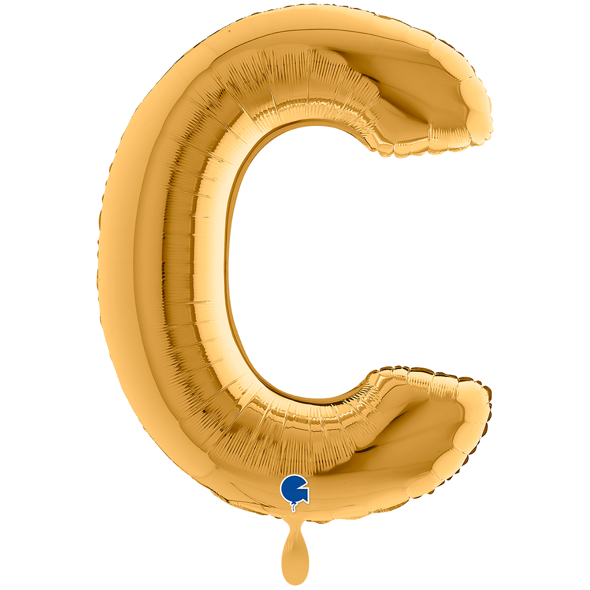 1 Ballon XXL - Letter C - Goud