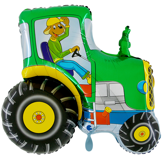 1 Ballon XXL - Tracteur vert