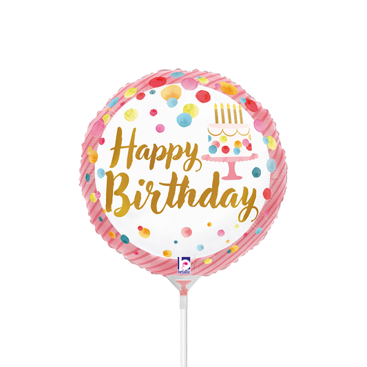 10 Miniballonnen Luchtgevuld - Satijn Verjaardag Roze Feest (Onverpakt)