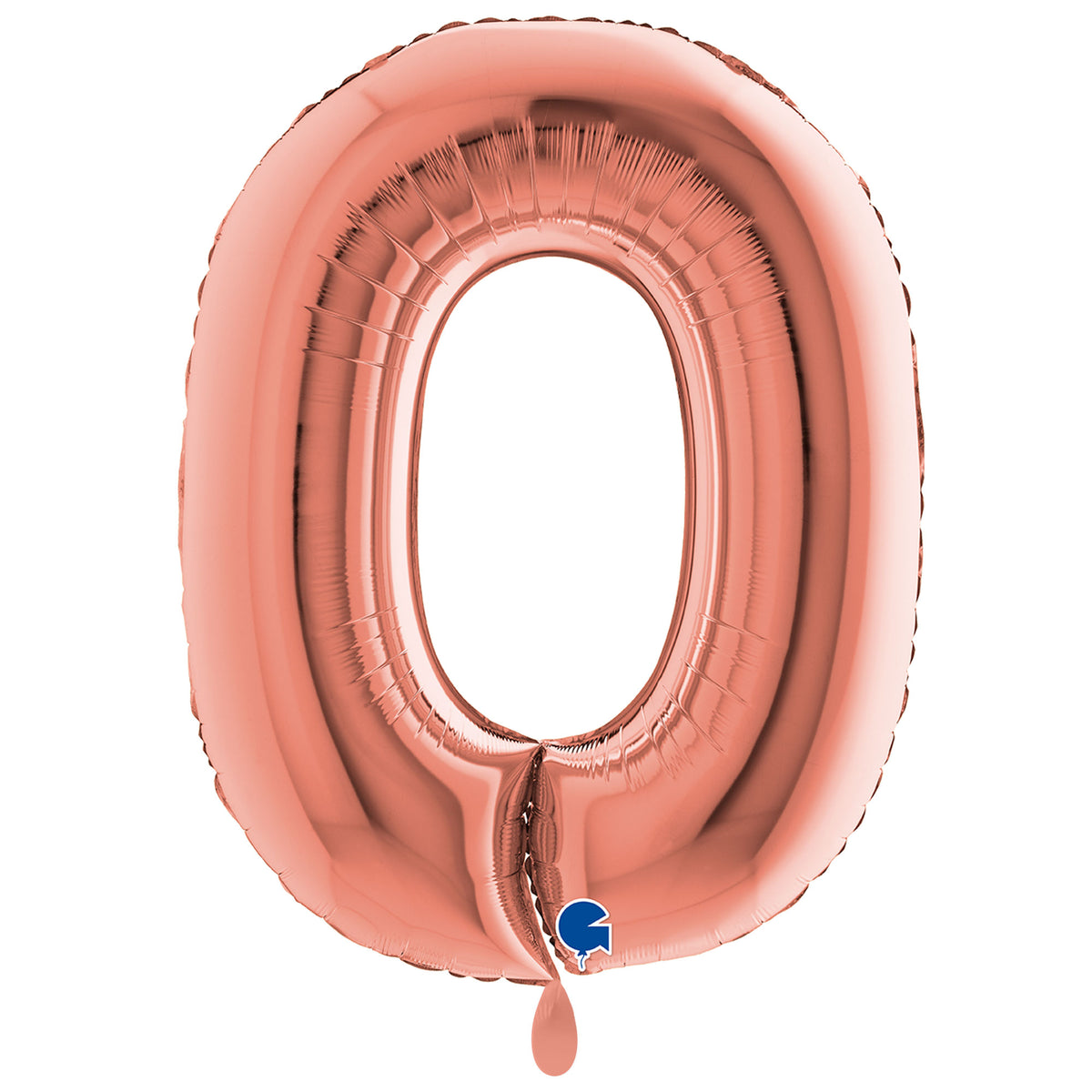 1 Ballon XXL - Nummer 0 - Roségoud