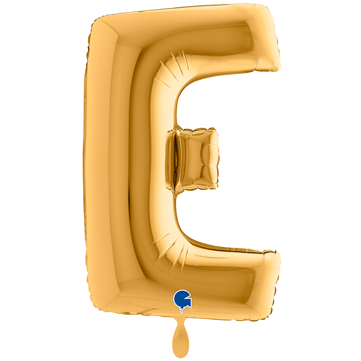 1 Ballon XXL - Letter E - Goud