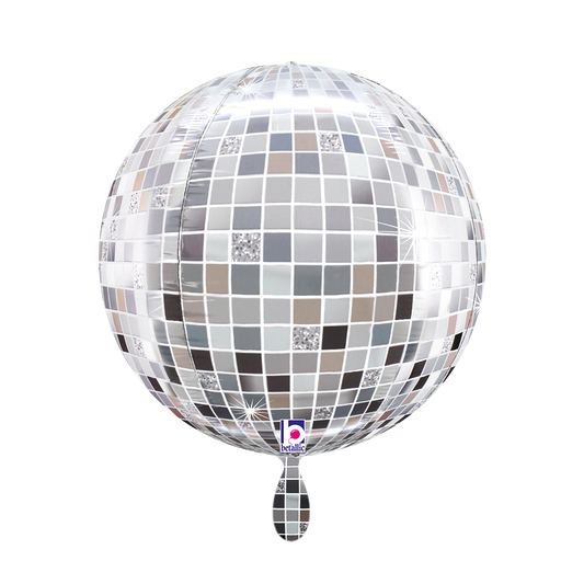 1 Ballon 4D - Globe - Boule disco