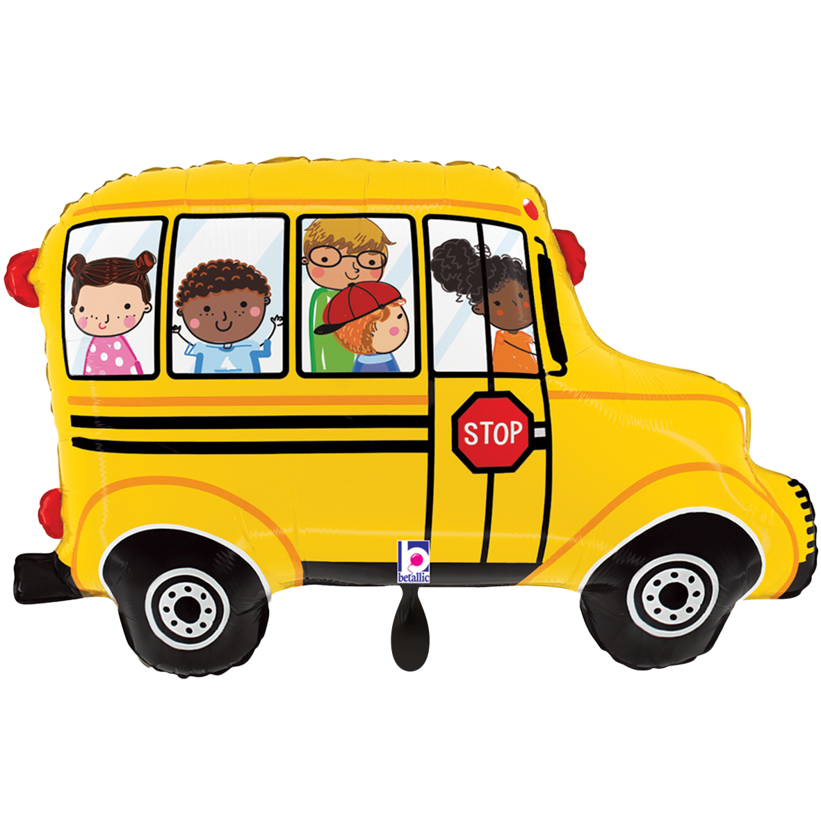 1 Ballon XXL - Bus scolaire
