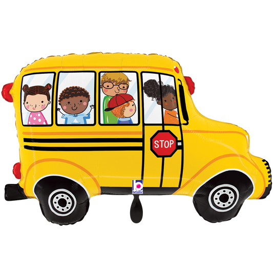 1 Ballon XXL - Schoolbus