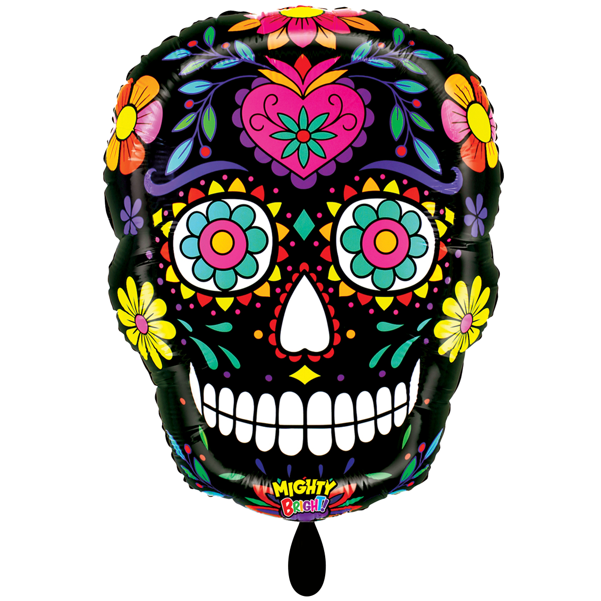 1 Ballon XXL - Mighty Black Sugar Skull