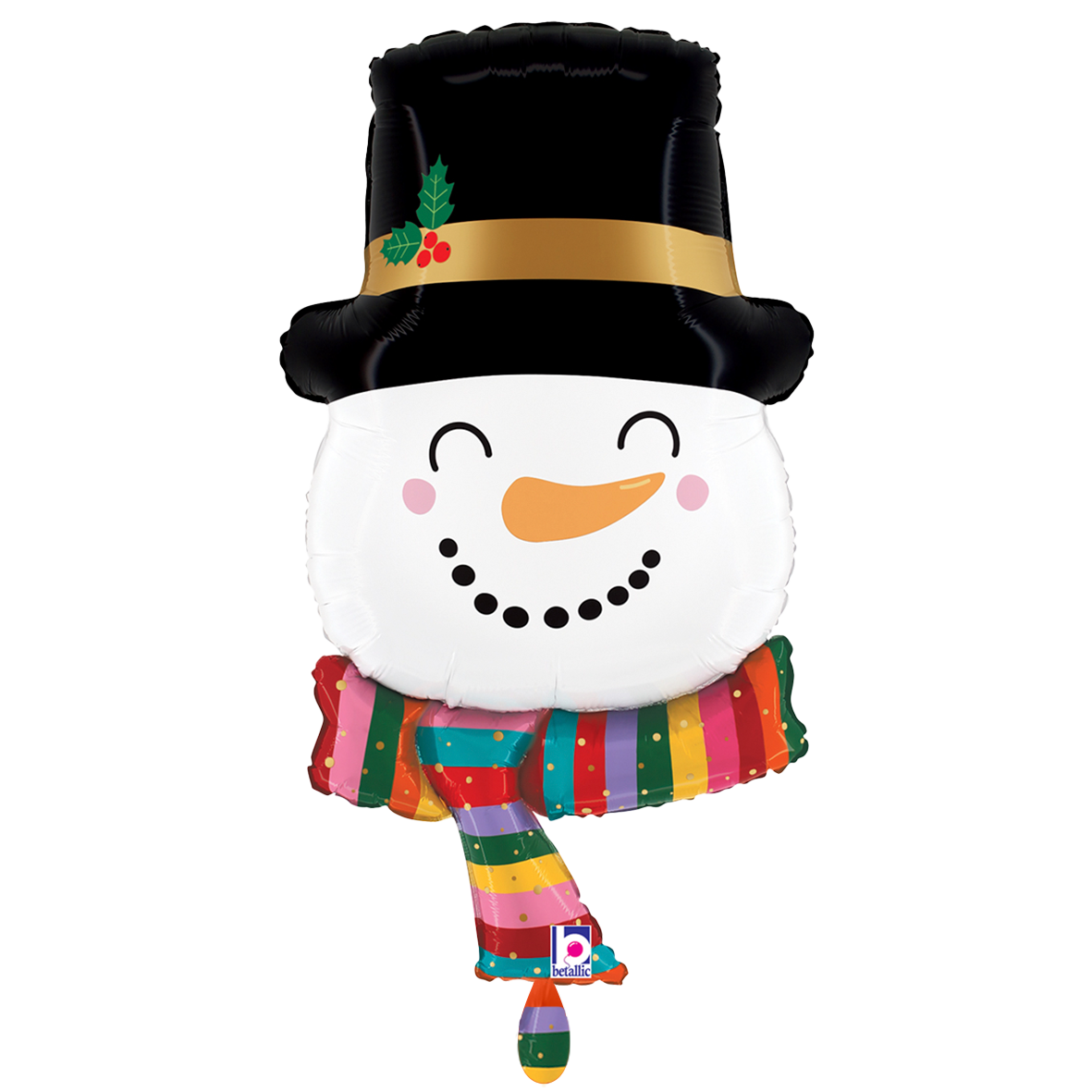 1 Ballon XXL - Bonhomme de neige joyeux