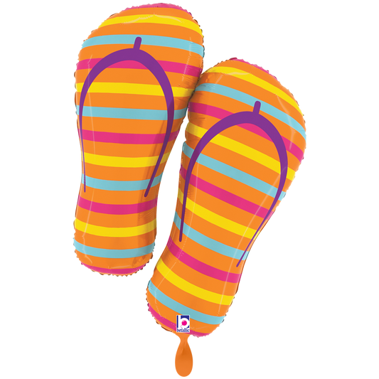 1 Ballon XXL - tongs d'été