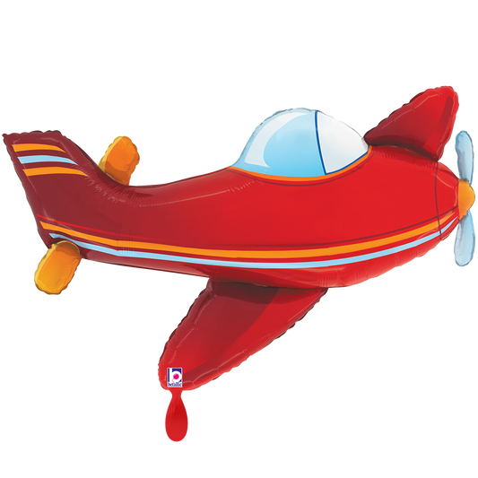 1 ballon XXL – Avion rouge
