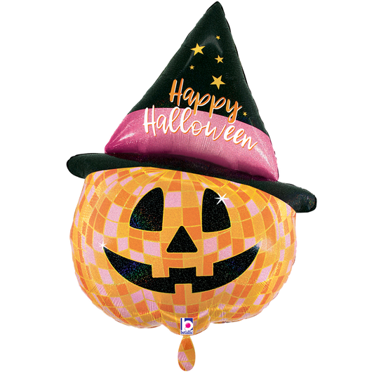 1 Ballon XXL - Disco Halloween Jack O'Lantern