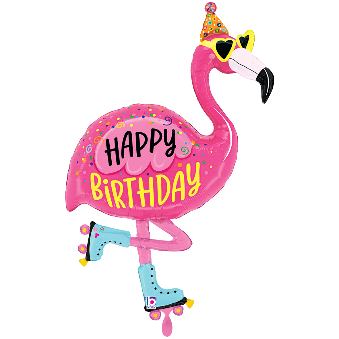 1 Ballon XXL - Flamingo Verjaardag