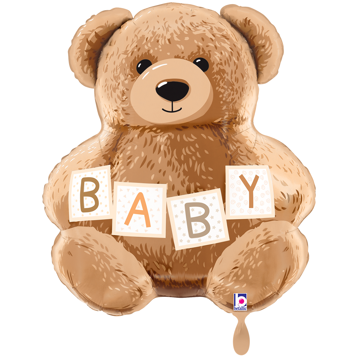 1 Ballon XXL - Ours en peluche bébé