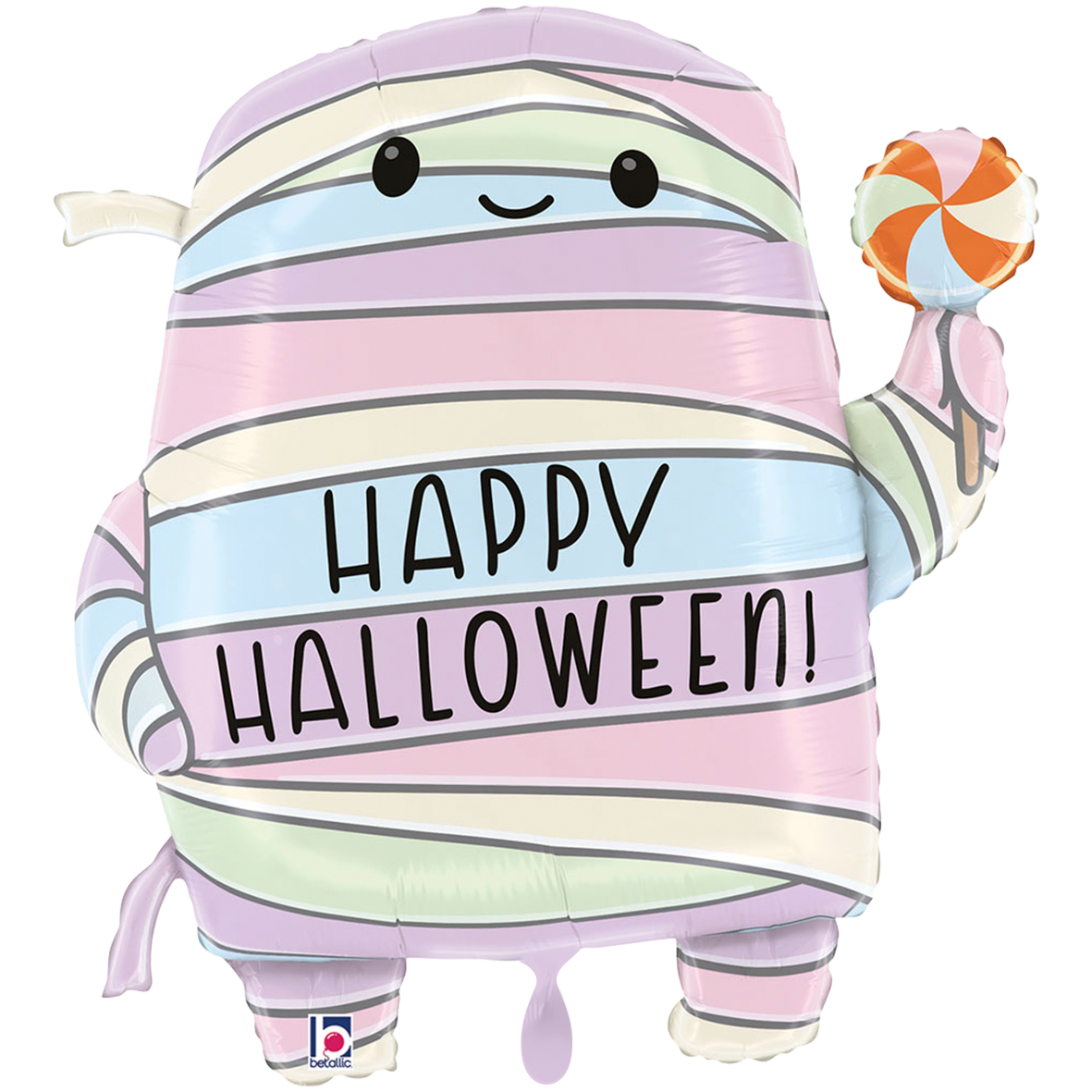 1 Ballon XXL - Pastel Halloween Mummie