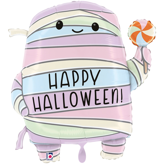 1 Ballon XXL - Pastel Halloween Mummie