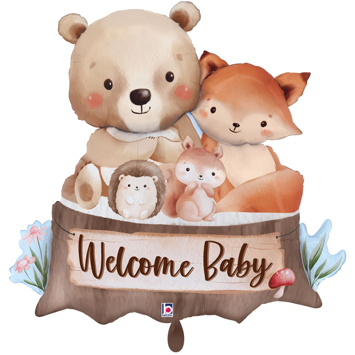 1 Ballon XXL - Woodland Welcome Baby