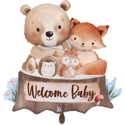 1 Ballon XXL - Woodland Welcome Baby