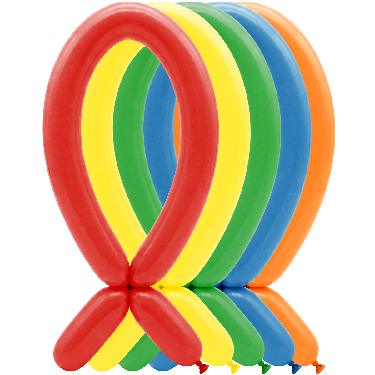 100 ballons à sculpter - 5x152cm - Assortiment mode