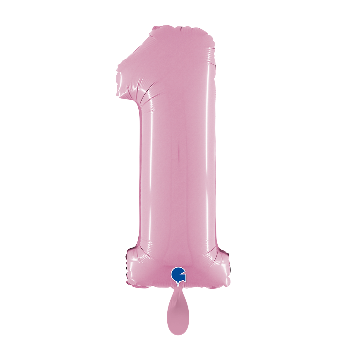 1 Ballon XL - Chiffre 1 - Rose Pastel