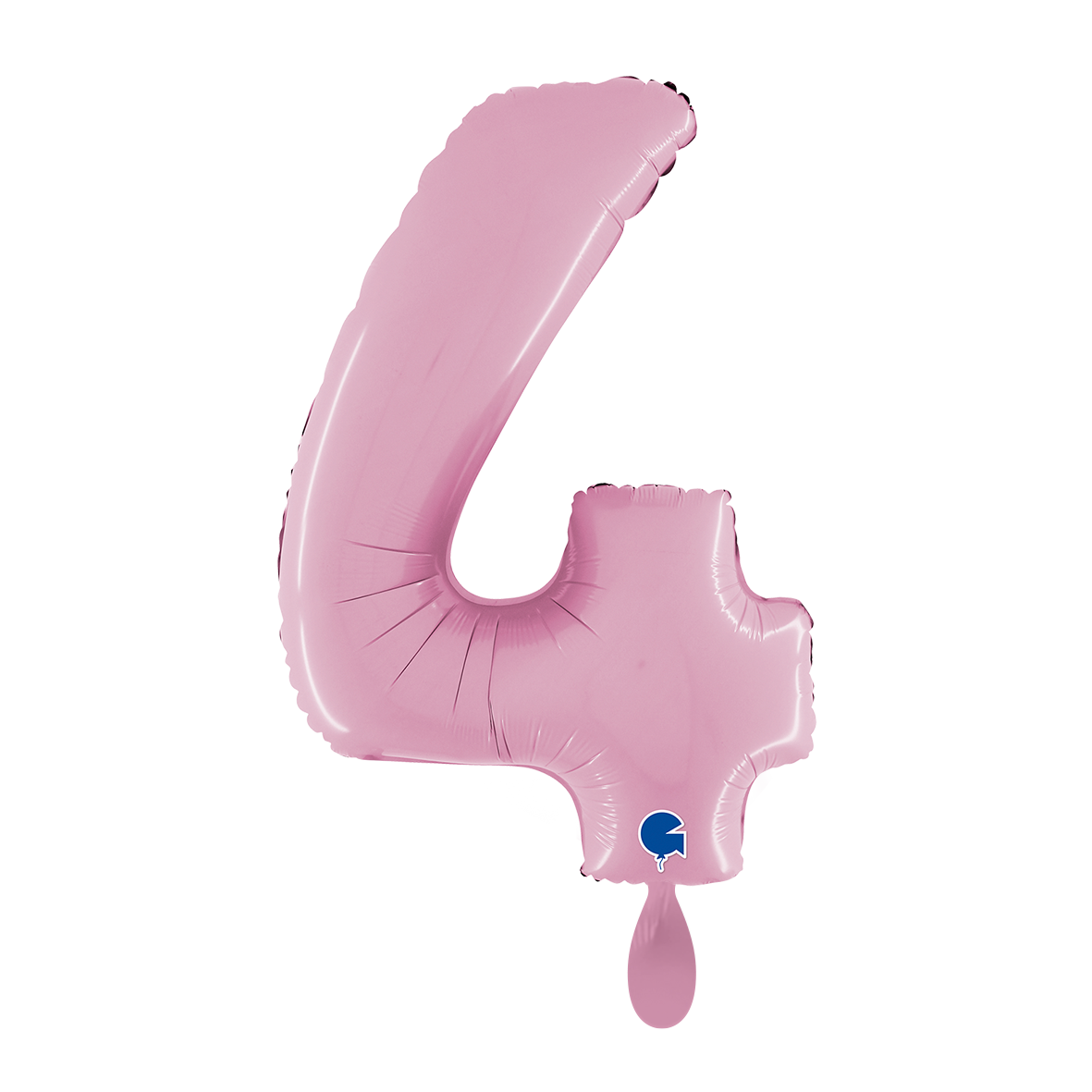 1 Ballon XL - Chiffre 4 - Rose Pâle
