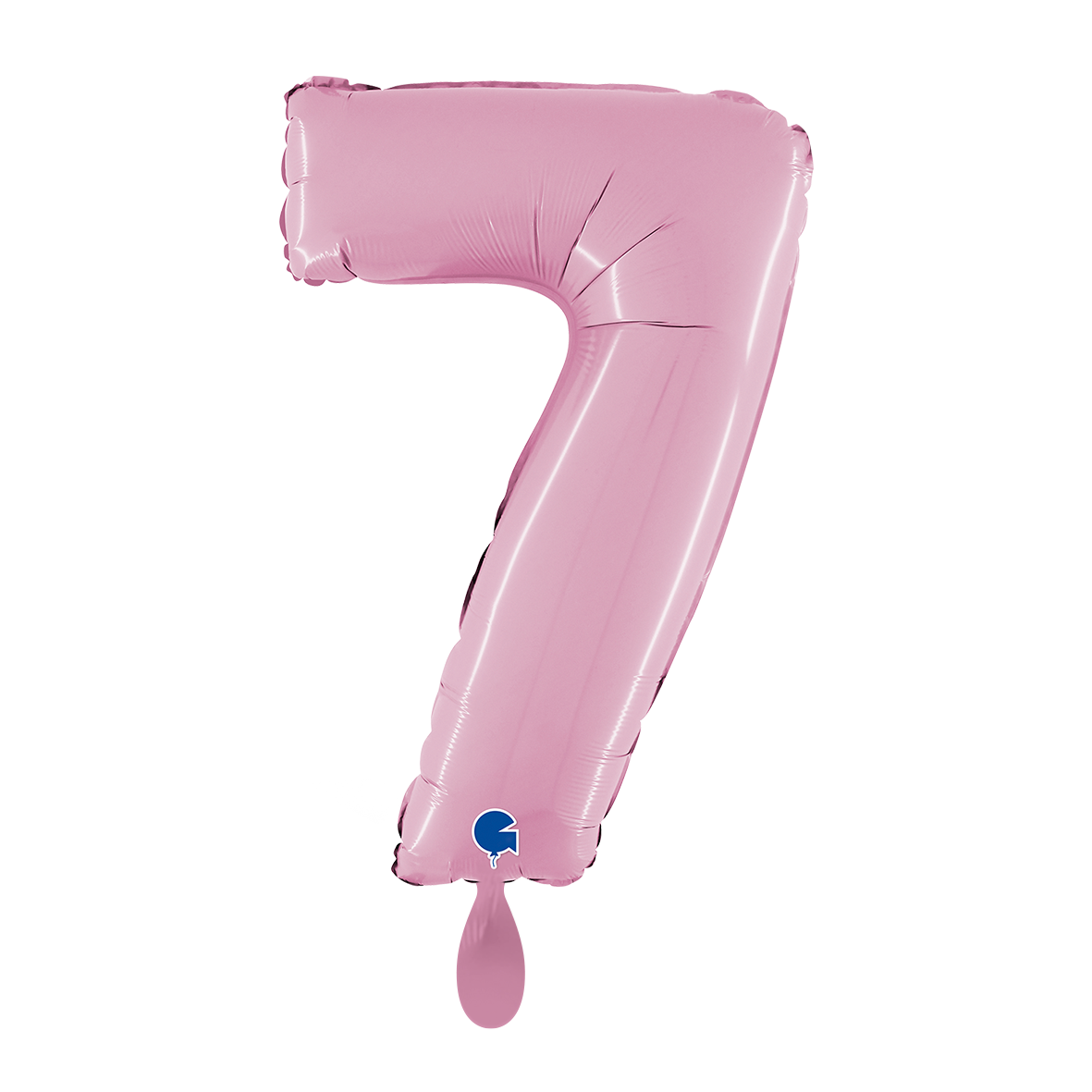 1 Ballon XL - Chiffre 7 - Rose Pastel