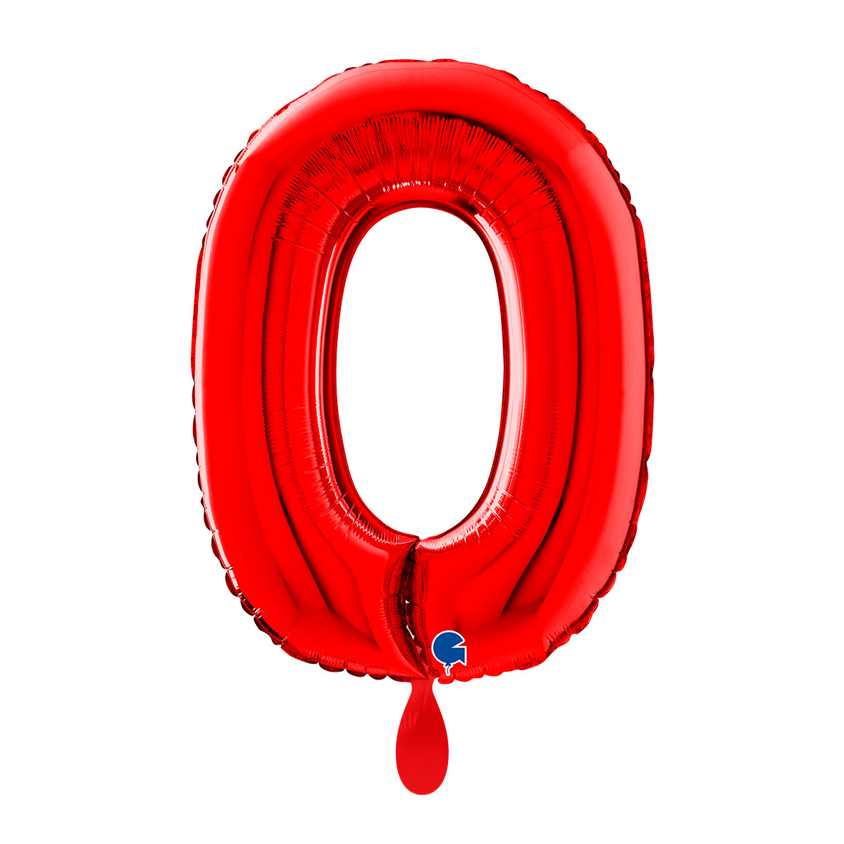 1 Ballon XL - Chiffre 0 - Rouge