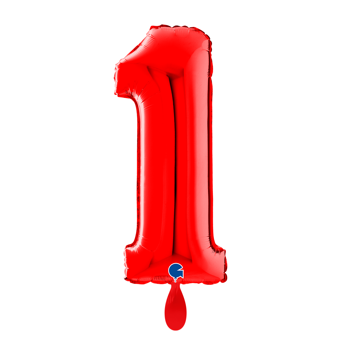 1 Ballon XL - Chiffre 1 - Rouge