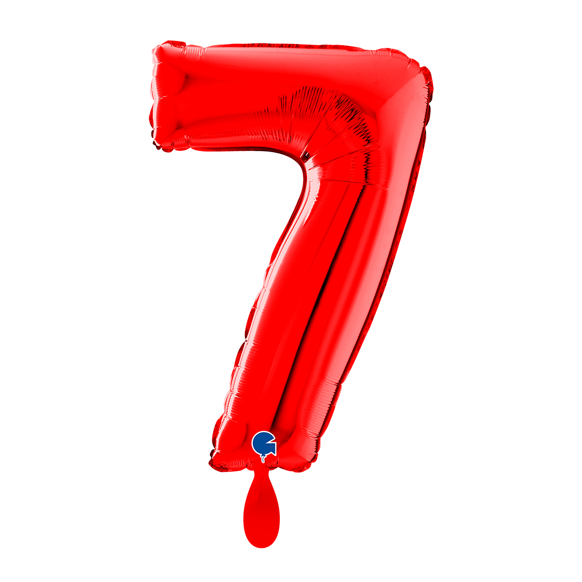 1 Ballon XL - Chiffre 7 - Rouge