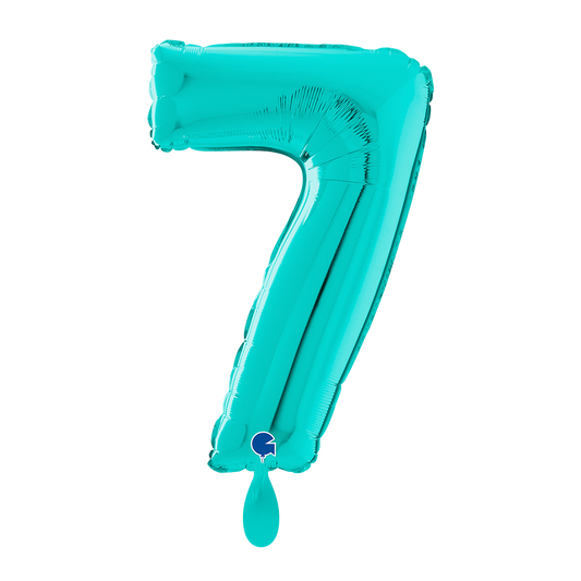 1 Ballon XL - Chiffre 7 - Tiffany