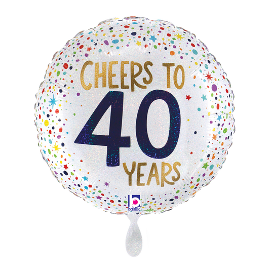 1 Ballon - Cheers To 40 Years