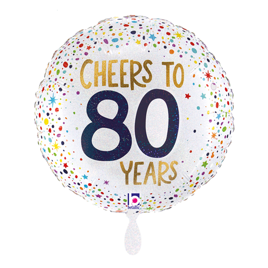 1 ballon - Proost op 80 jaar