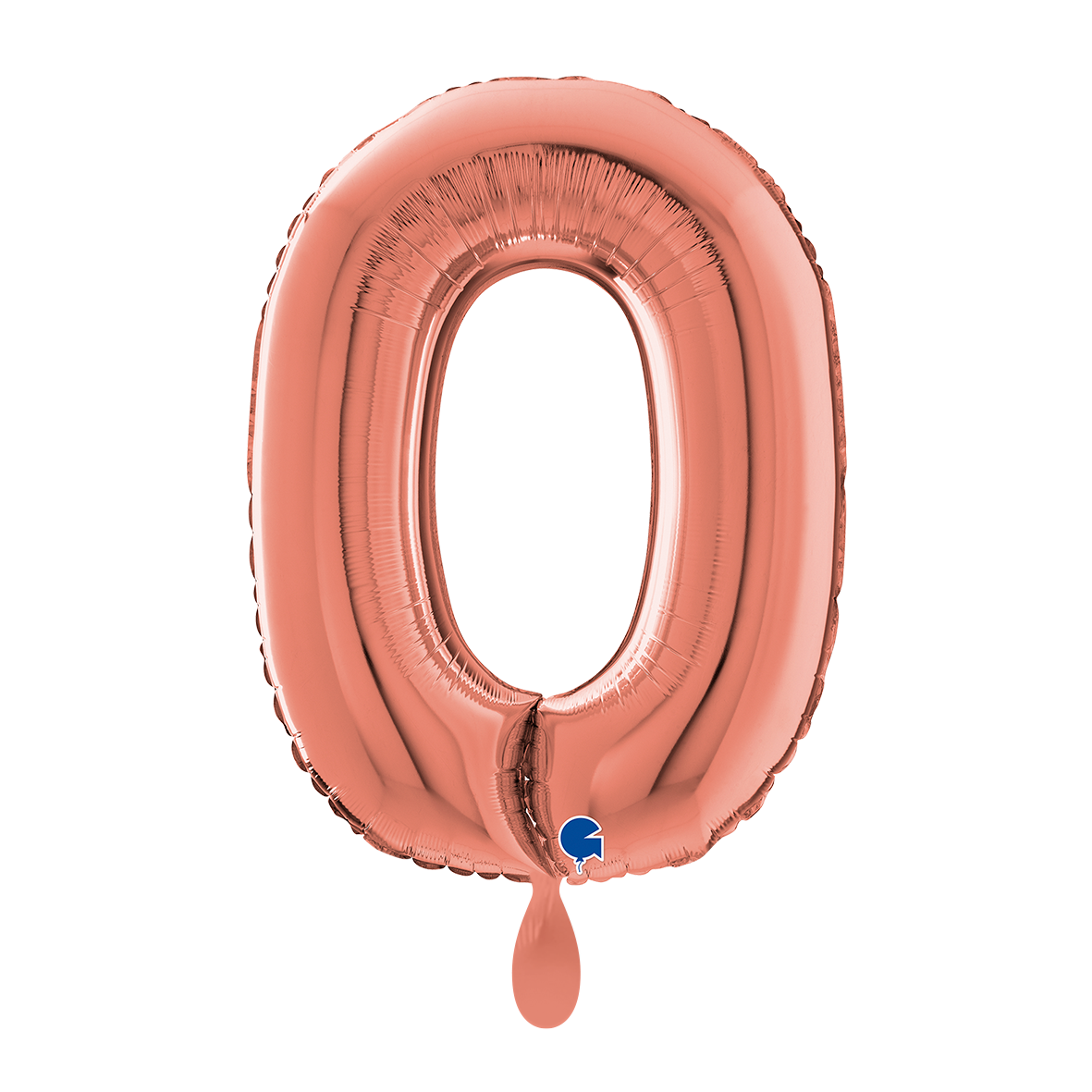 1 Ballon XL - Chiffre 0 - Or Rose