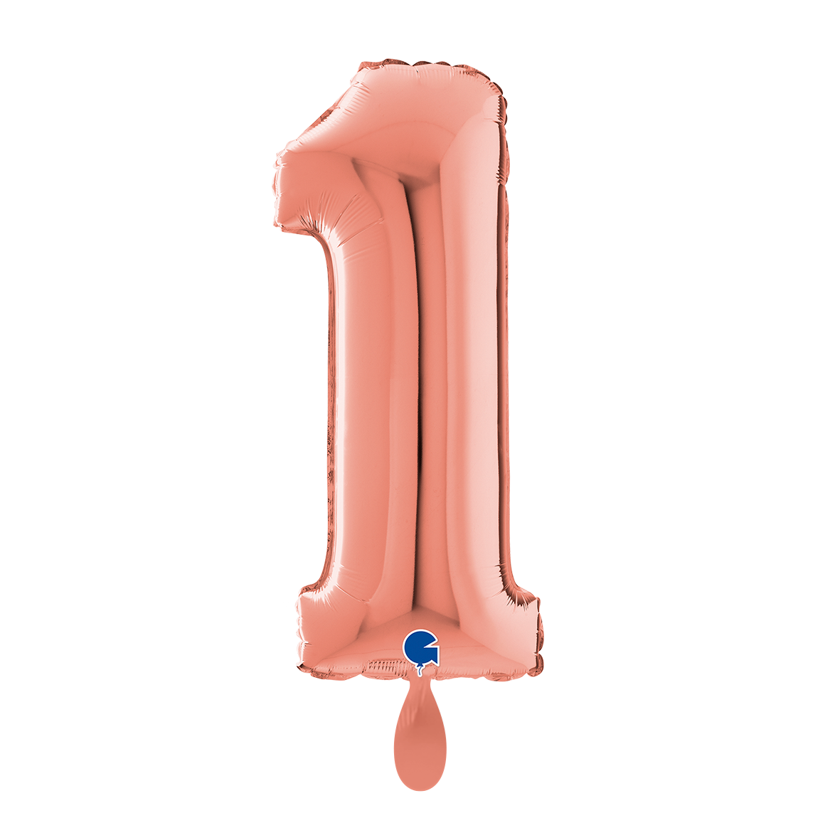 1 Ballon XL - Nummer 1 - Roségoud