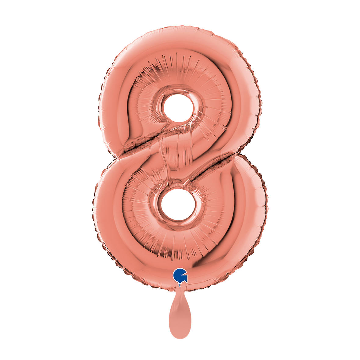 1 Ballon XL - Chiffre 8 - Or rose