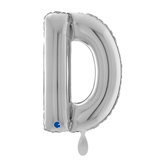 1 Ballon XL - Lettre D - Argent