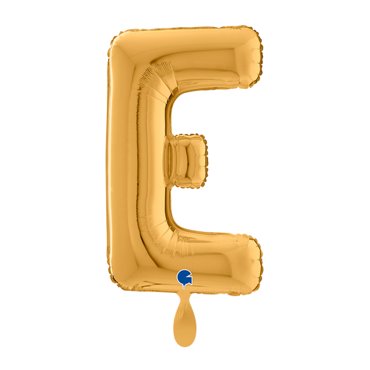 1 Ballon XL - Lettre E - Or