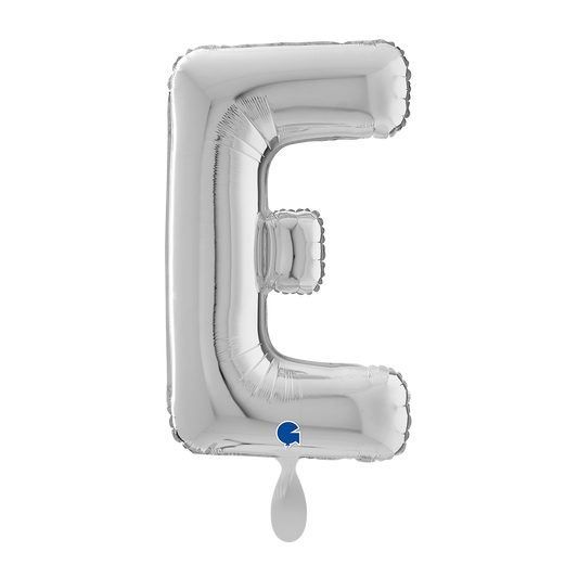 1 Ballon XL - Lettre E - Argent