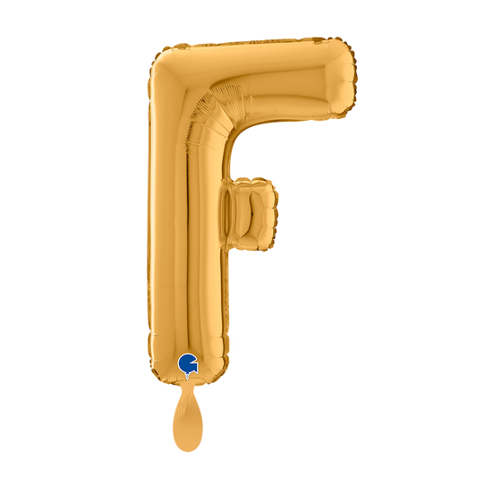 1 Ballon XL - Lettre F - Or