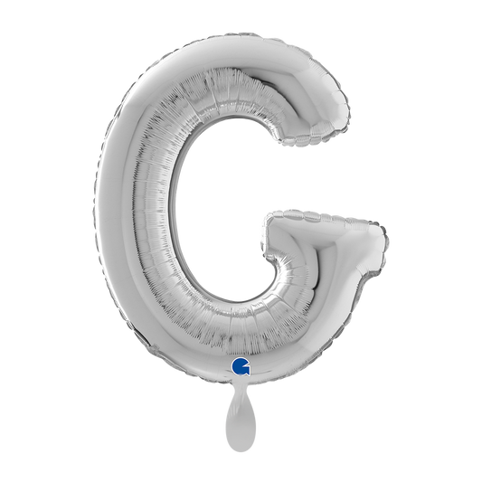 1 Ballon XL - Lettre G - Argent