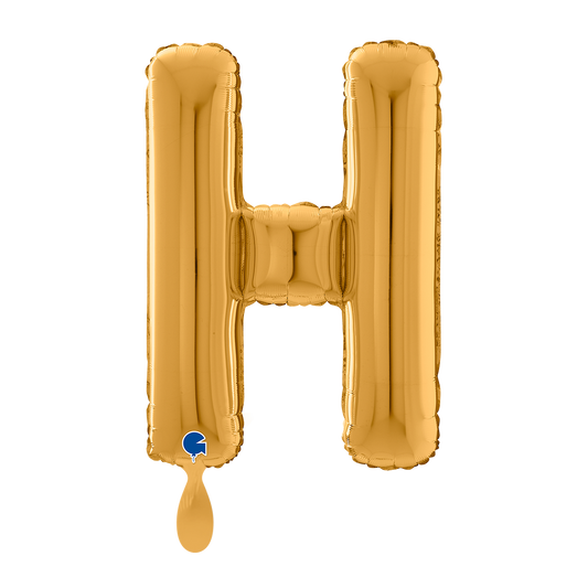 1 Ballon XL - Lettre H - Or