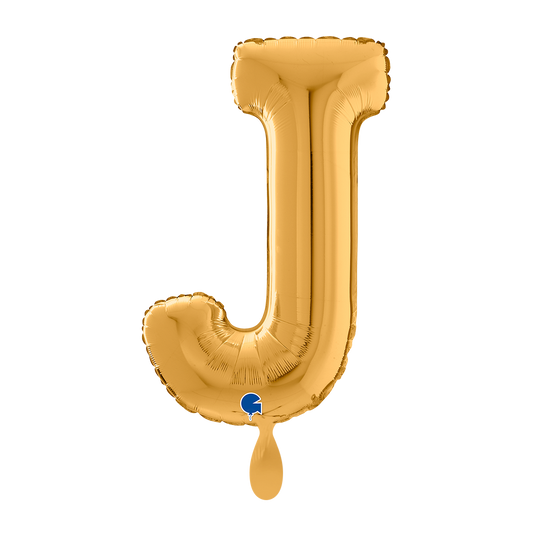 1 ballon XL - Lettre J - Or
