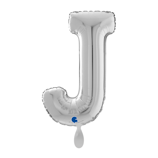 1 Ballon XL - Lettre J - Argent