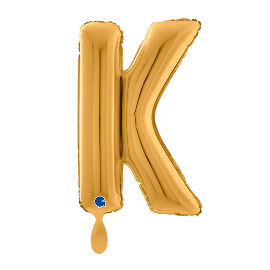 1 Ballon XL - Lettre K - Or