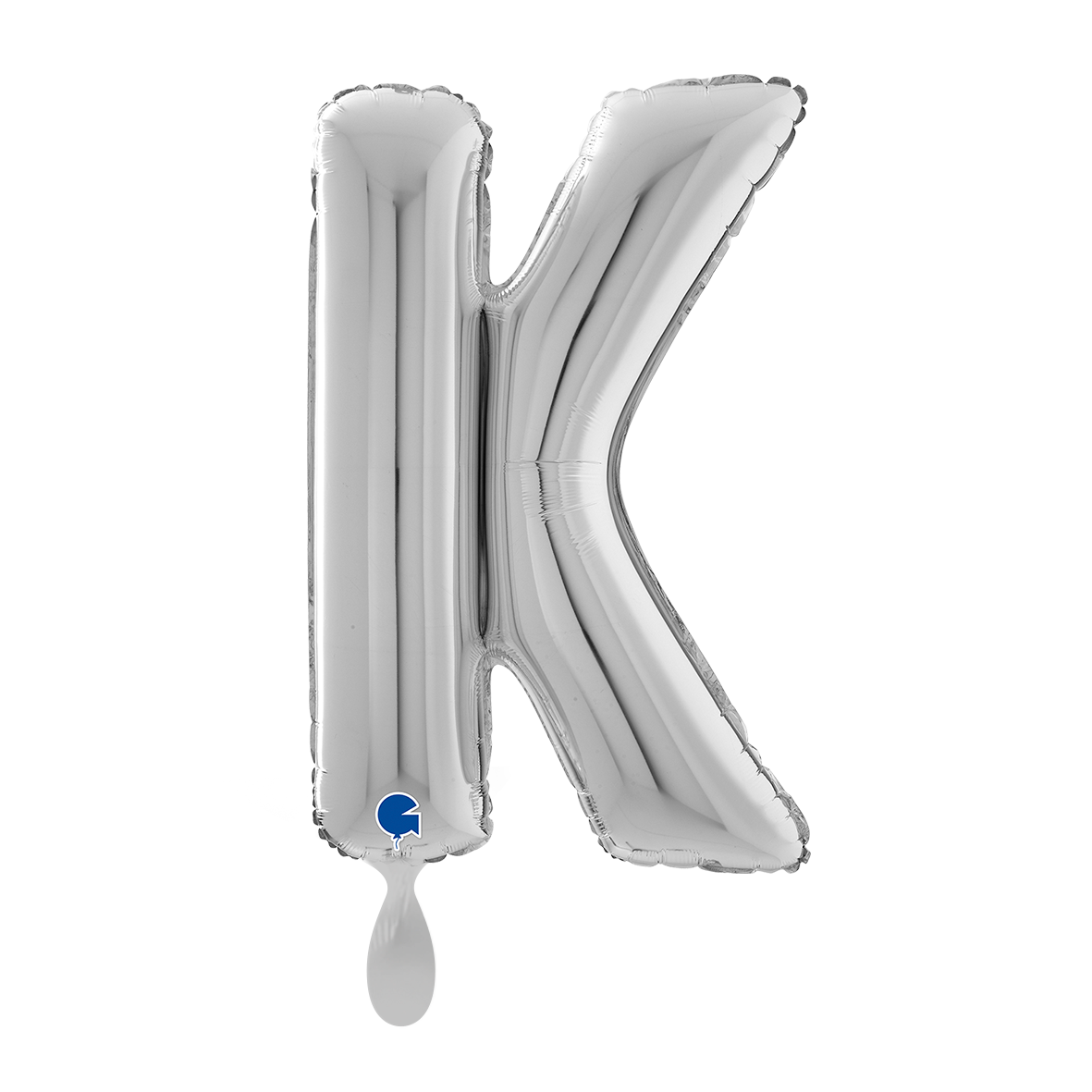 1 ballon XL - Lettre K - Argenté