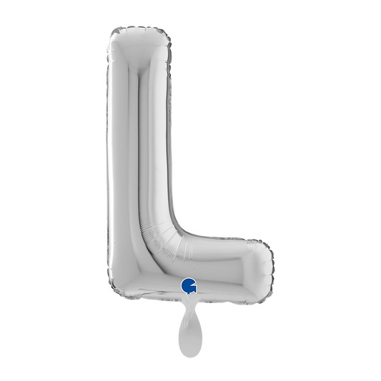 1 Ballon XL - Lettre L - Argenté