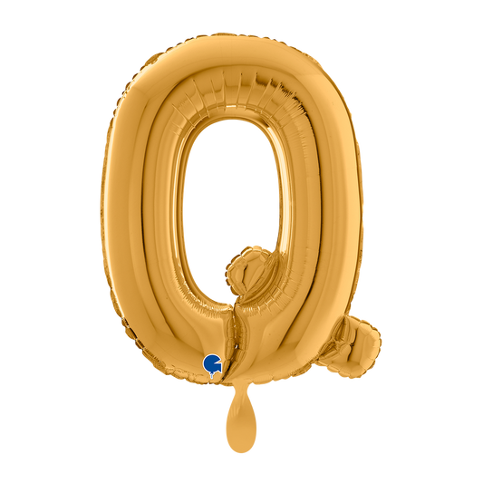 1 Ballon XL - Lettre Q - Or