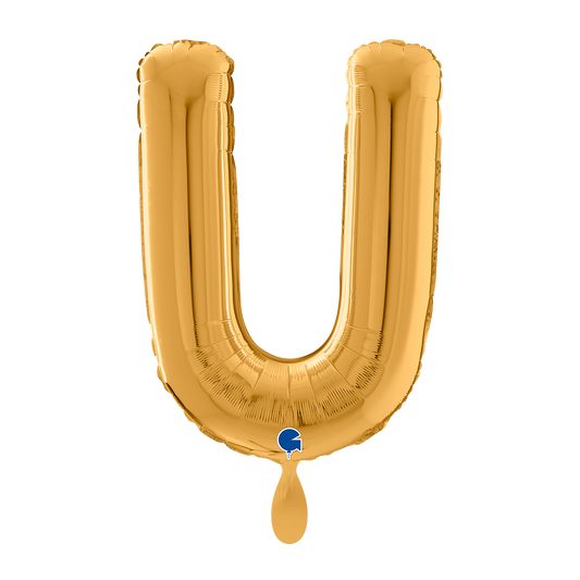 1 Ballon XL - Lettre U - Or